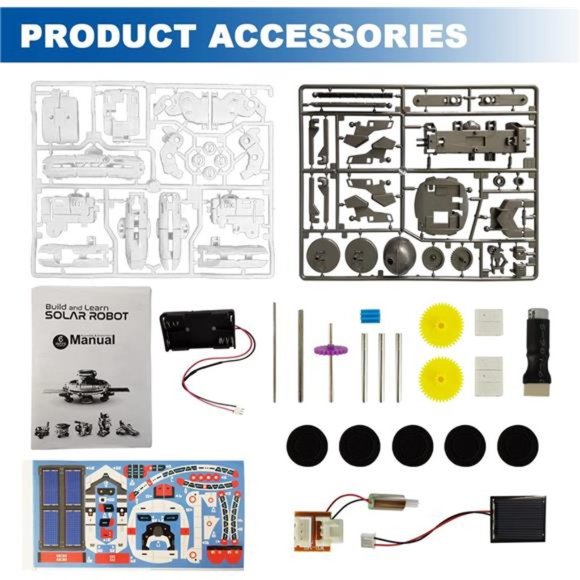 Science Kits for Kids Age 8-12 Solar Robot Kit Learning Building STEM Toys - Picture 5 of 6